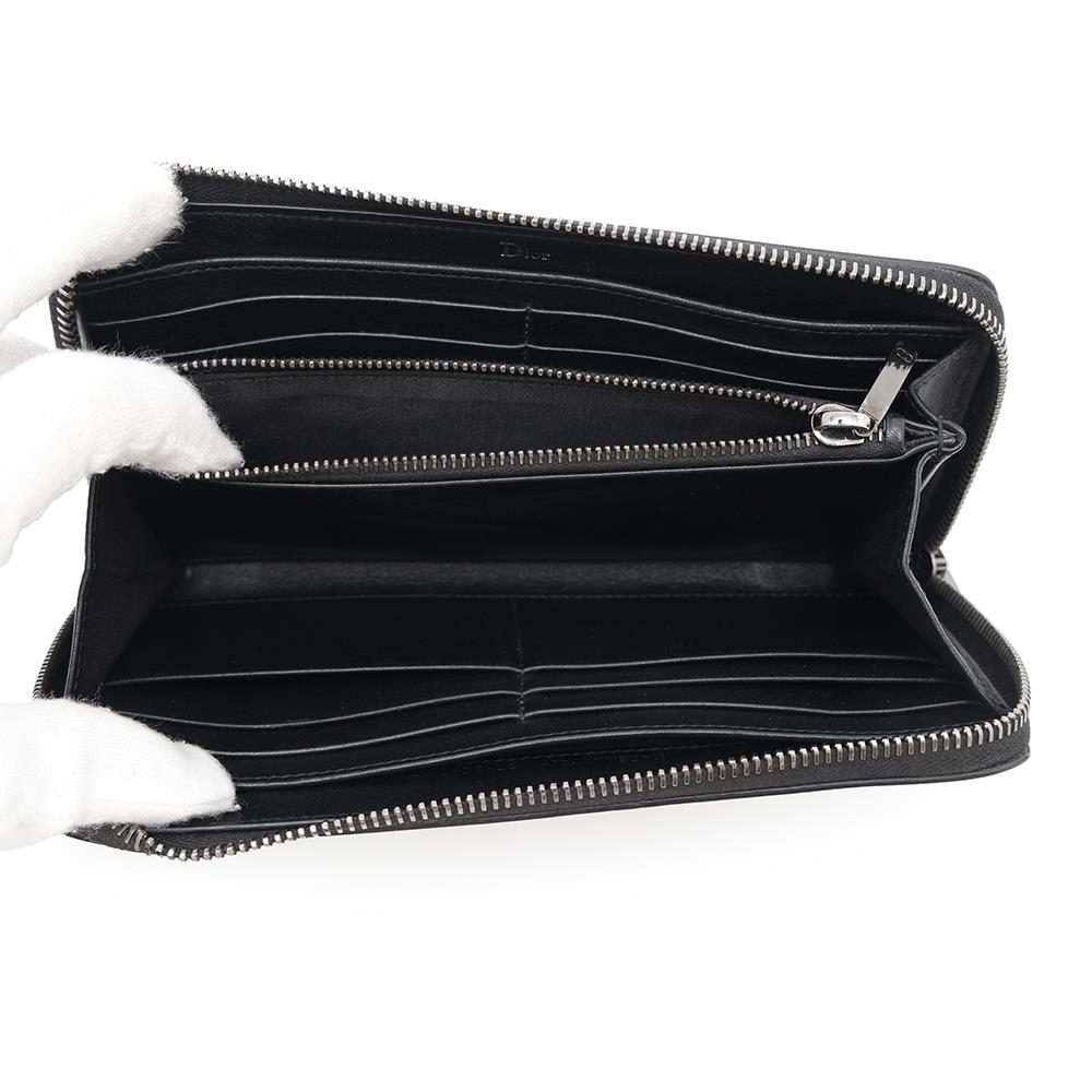Dior ?Dior HOMME Zip Around Chozai Cloth Black2UFBC011XLA Leather