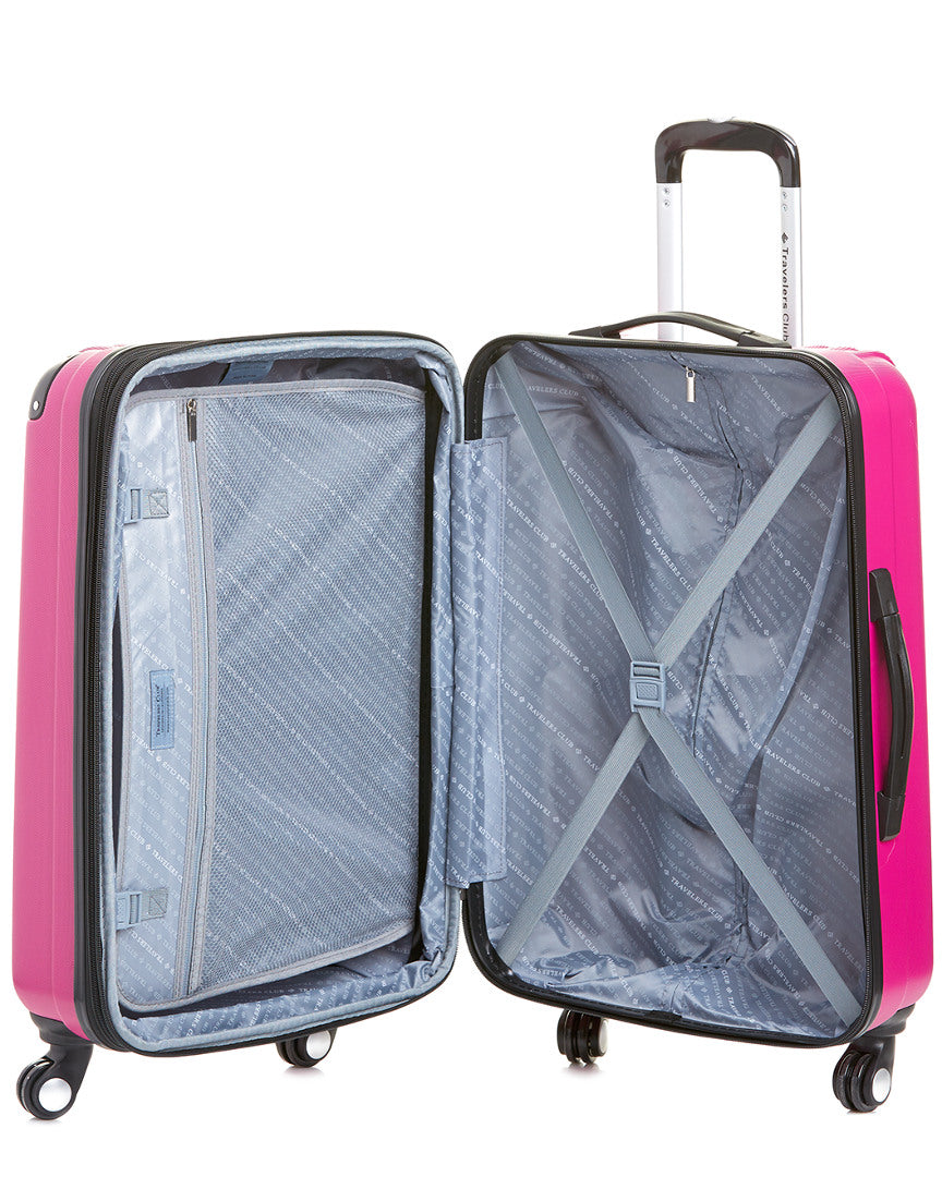 Travelers Club Luggage Chicago 3Pc Hardside Expandable Double Spinner Luggage