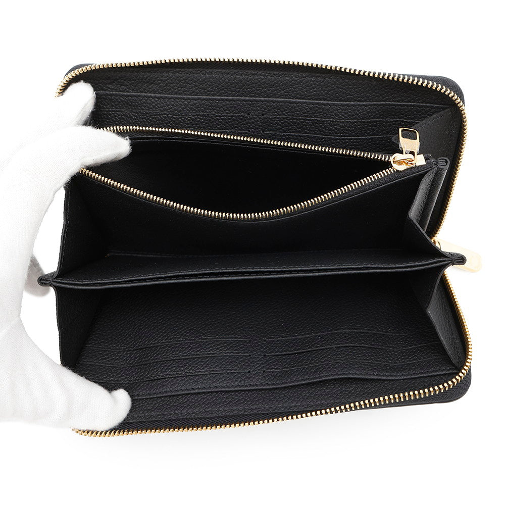 LOUIS VUITTON LV × TM Zippy Wallet Japan Limited Edition NoirM14160 Monogram Empreinte Leather