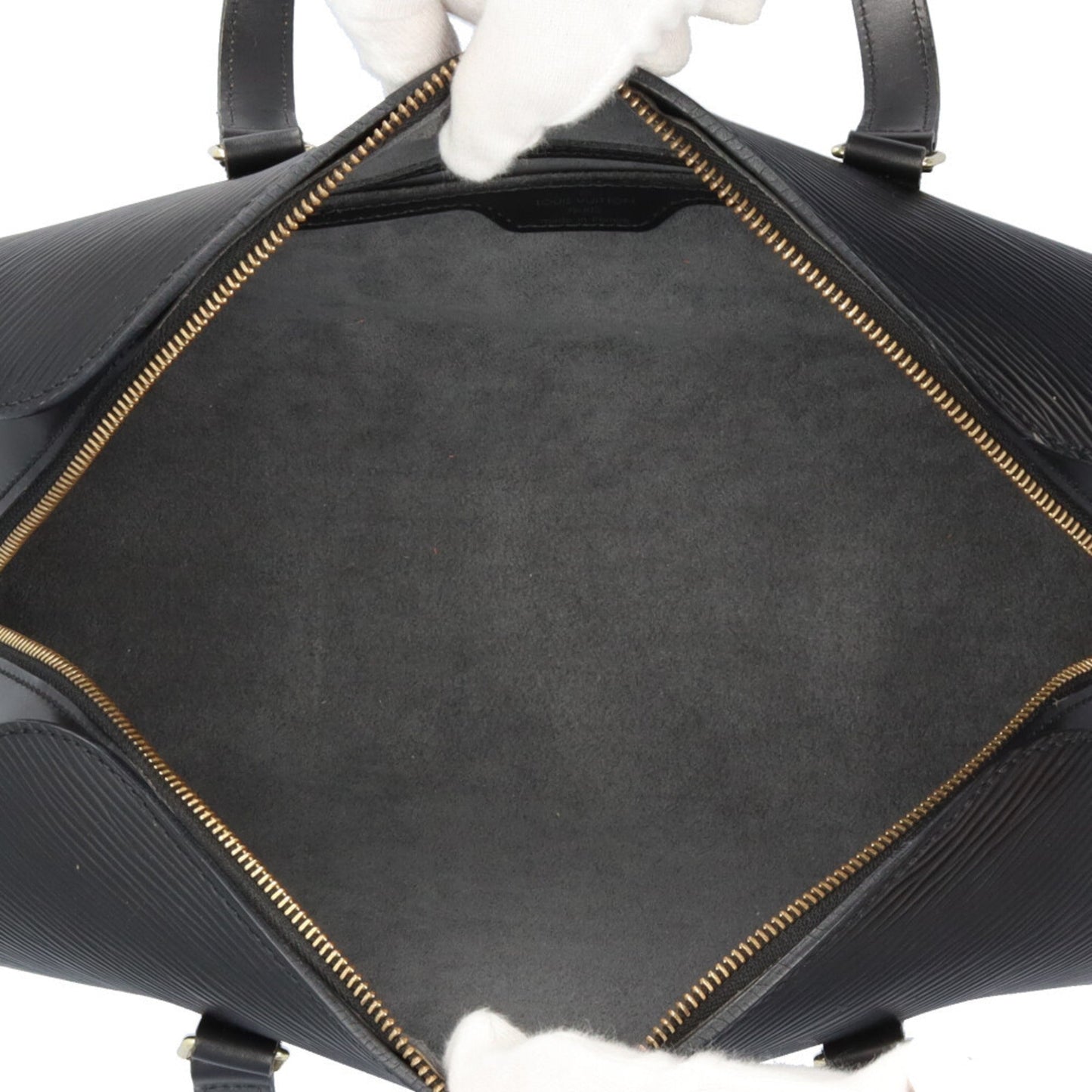 Louis Vuitton Epi Noir Epi Leather Handbag