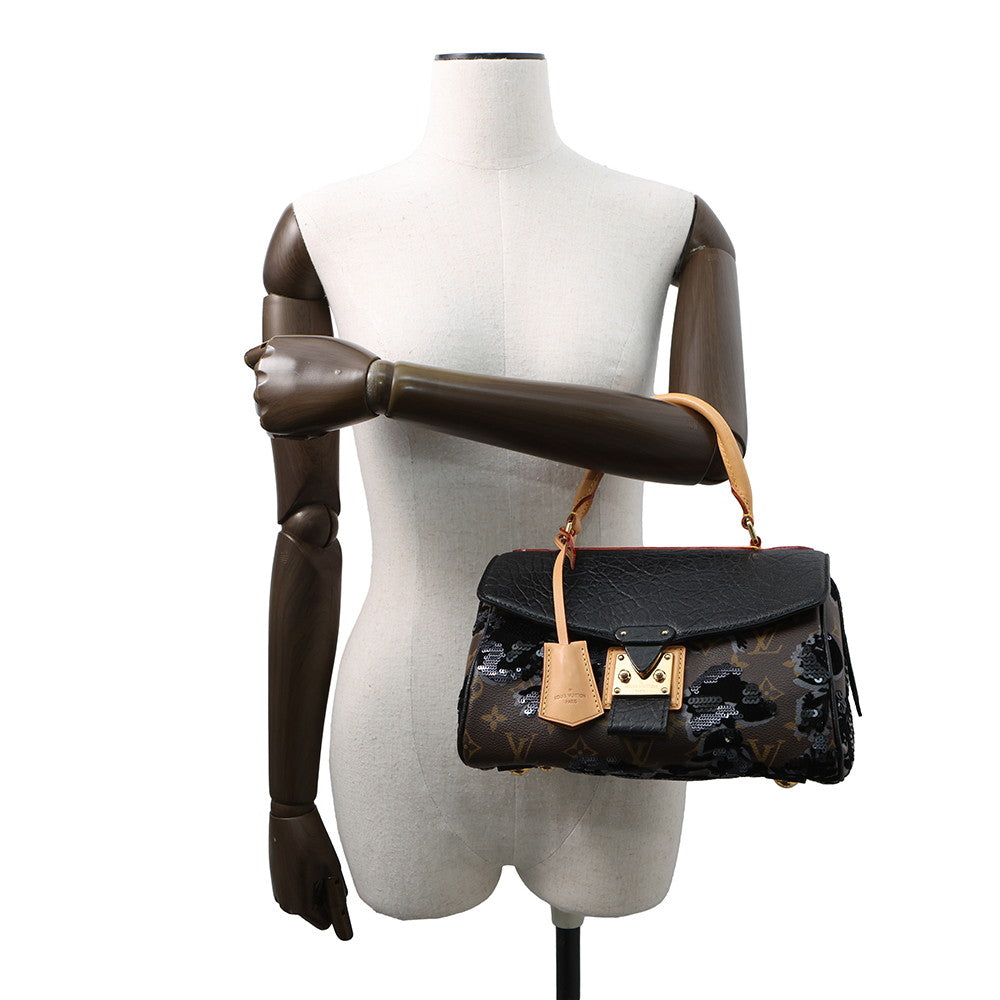 LOUIS VUITTON carro l Brown/NoirM40434 Monogram Fleur de Jae
