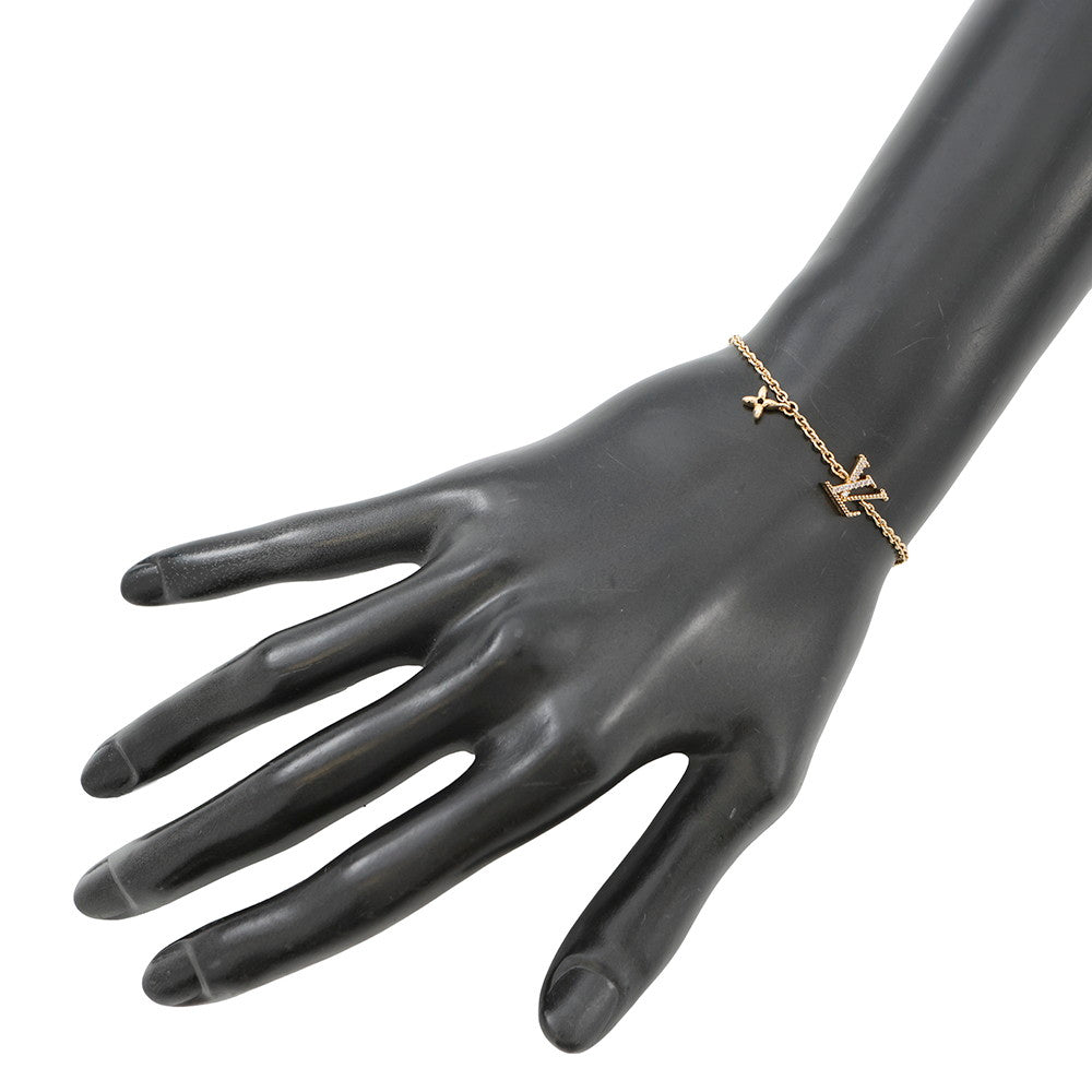 LOUIS VUITTON Bracelet・LV Iconic GoldM00587 Metal Rhinestone