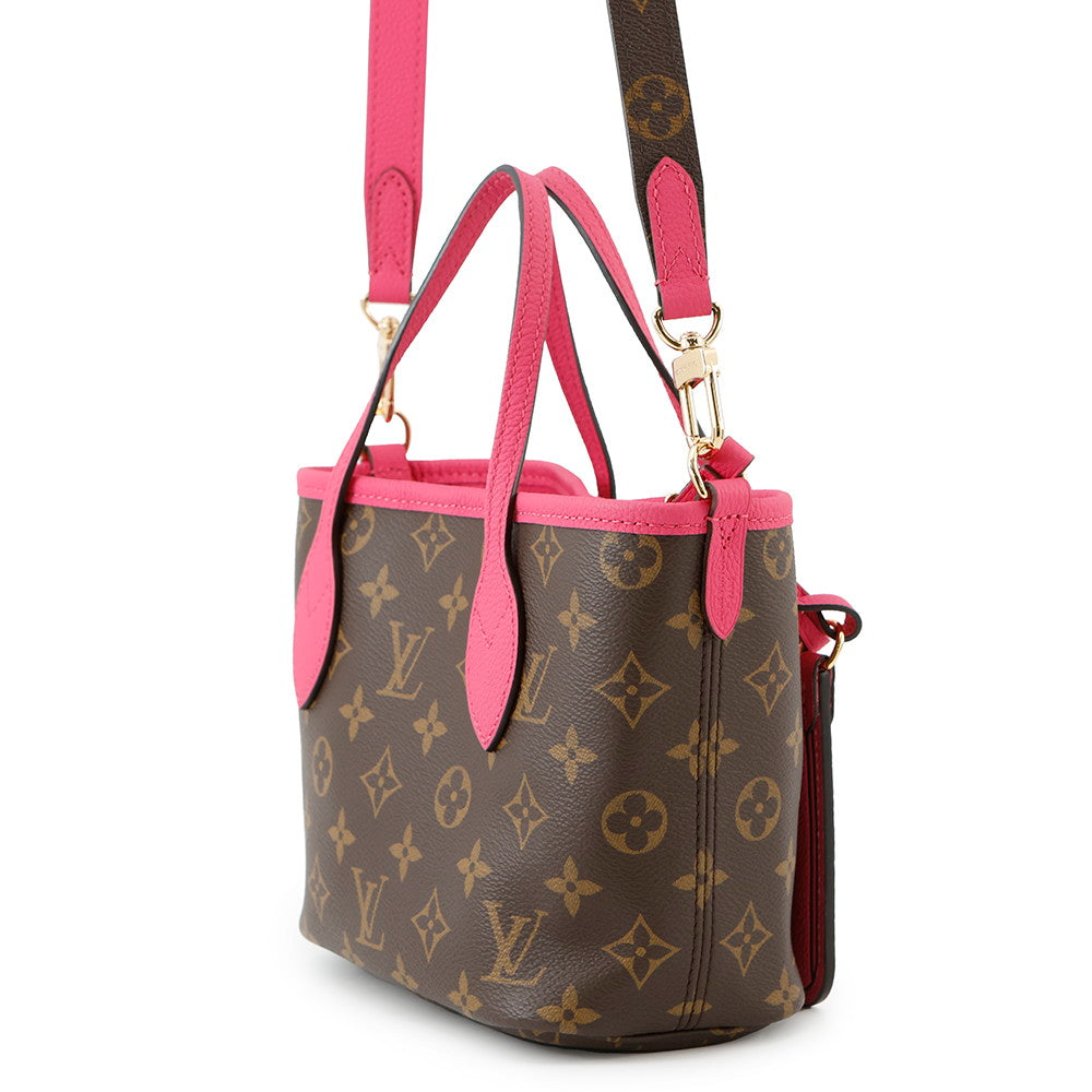 LOUIS VUITTON Neverfull・Inside Out Rose Buffalo Pondichery LeatherM12106 Monogram Size BB