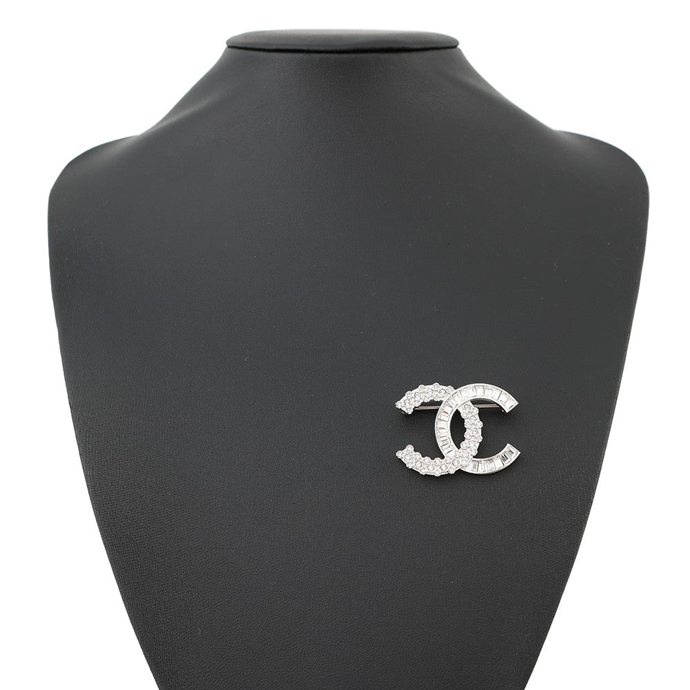 CHANEL Brooch CC LogoA96994 Metal Rhinestone