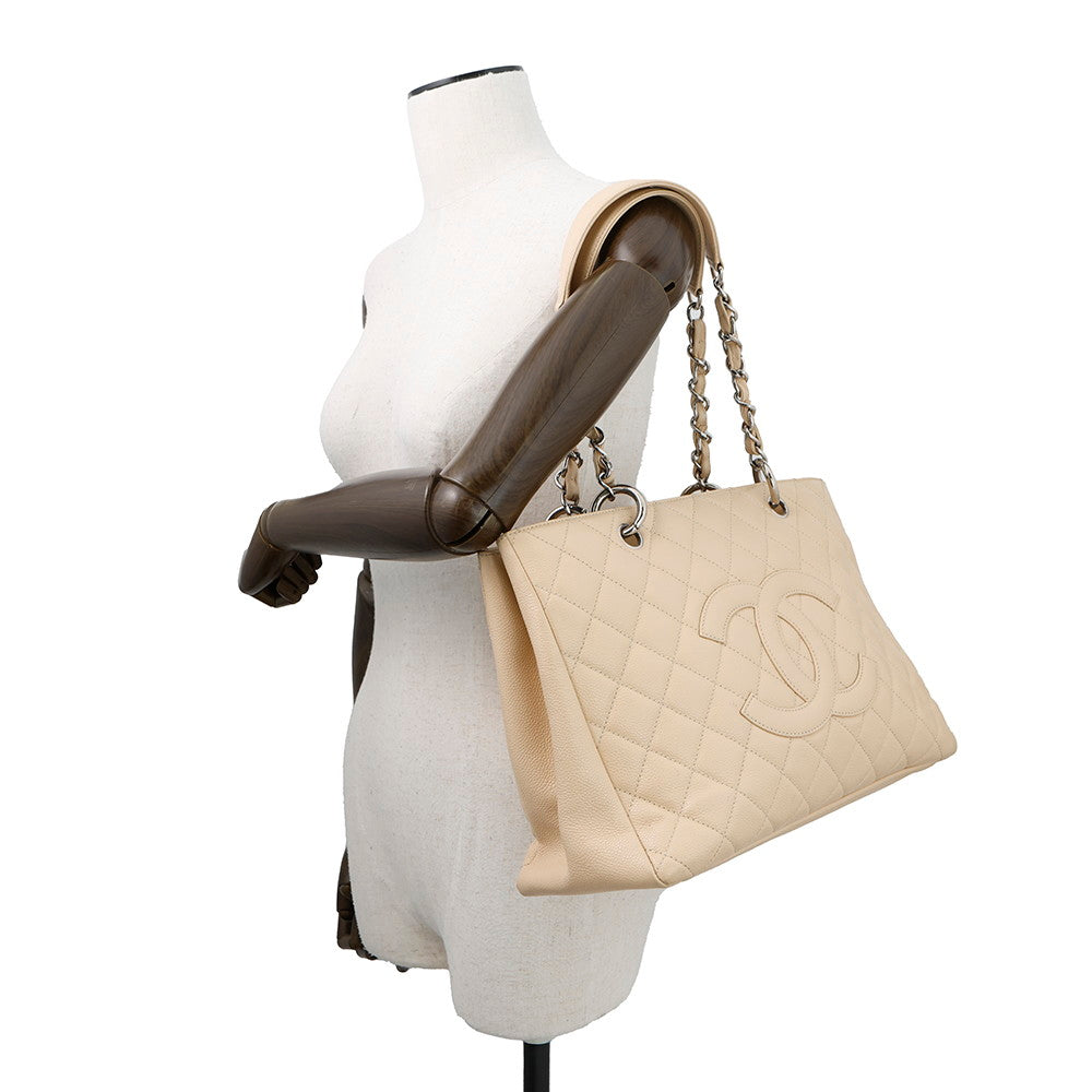 CHANEL GST tote BeigeA50995 Caviar Leather