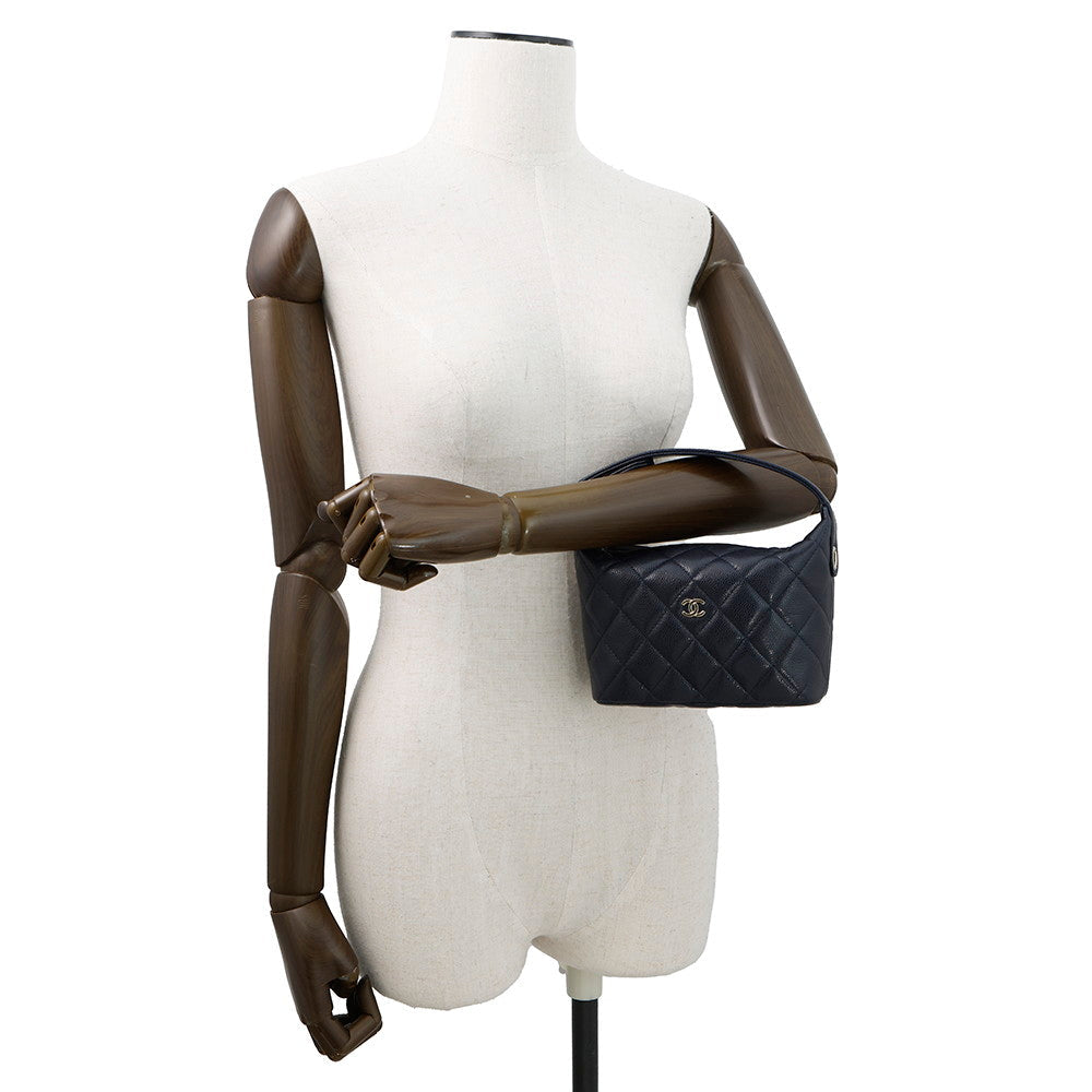 CHANEL Hobo ChainShoulder NavyAP4386 Caviar Leather