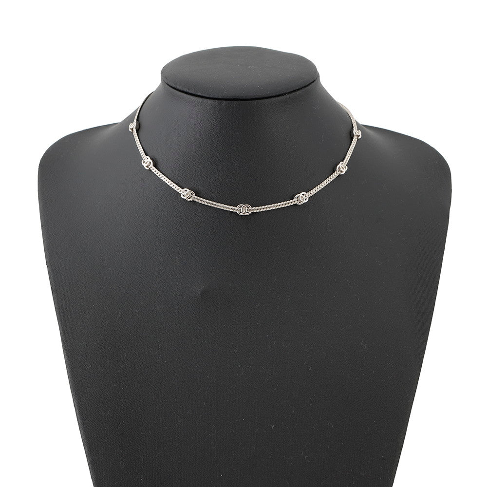 CHANEL CC Logo NecklaceABE254 Metal