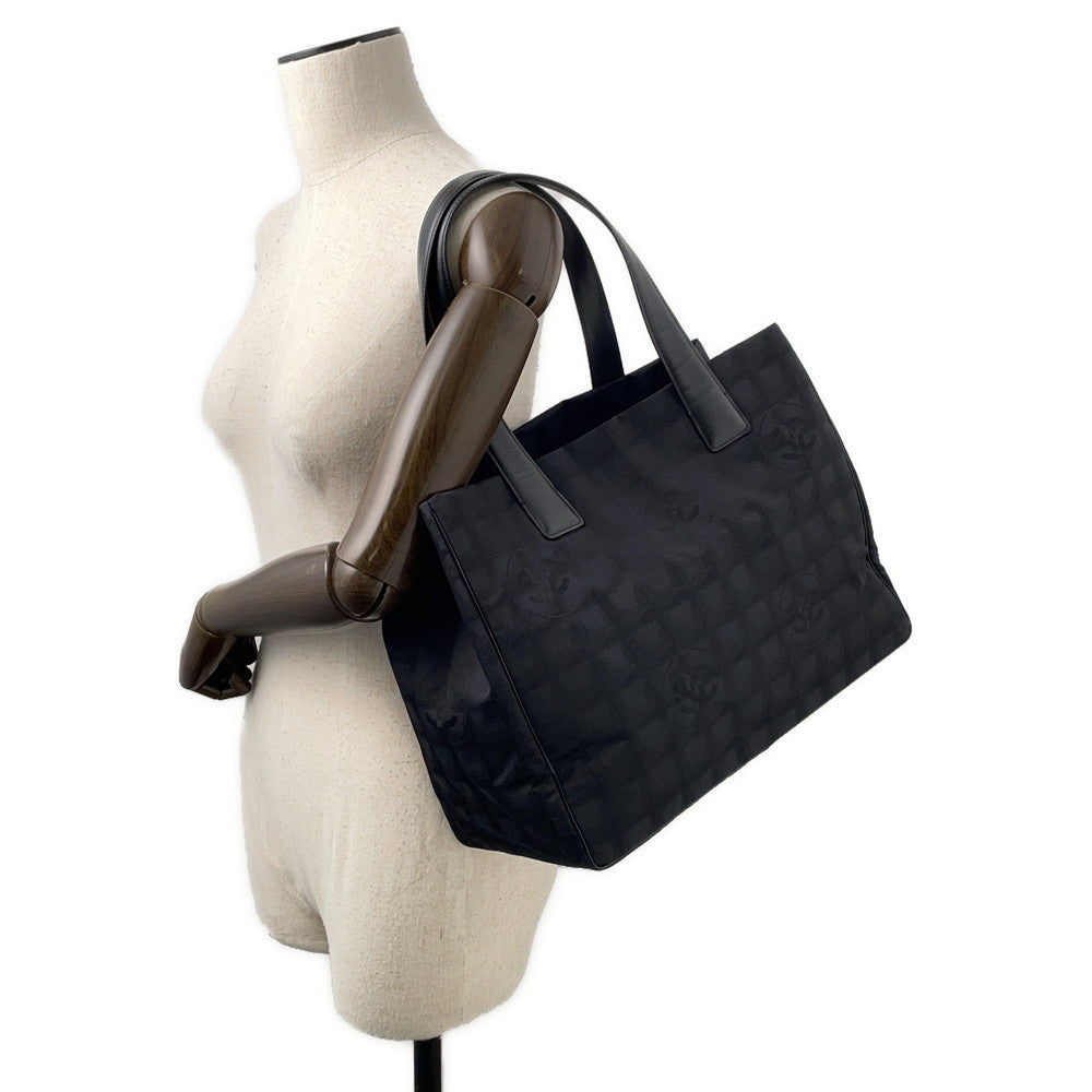 CHANEL New Travel Line Tote Bag BlackA15991 Nylon Leather Size MM