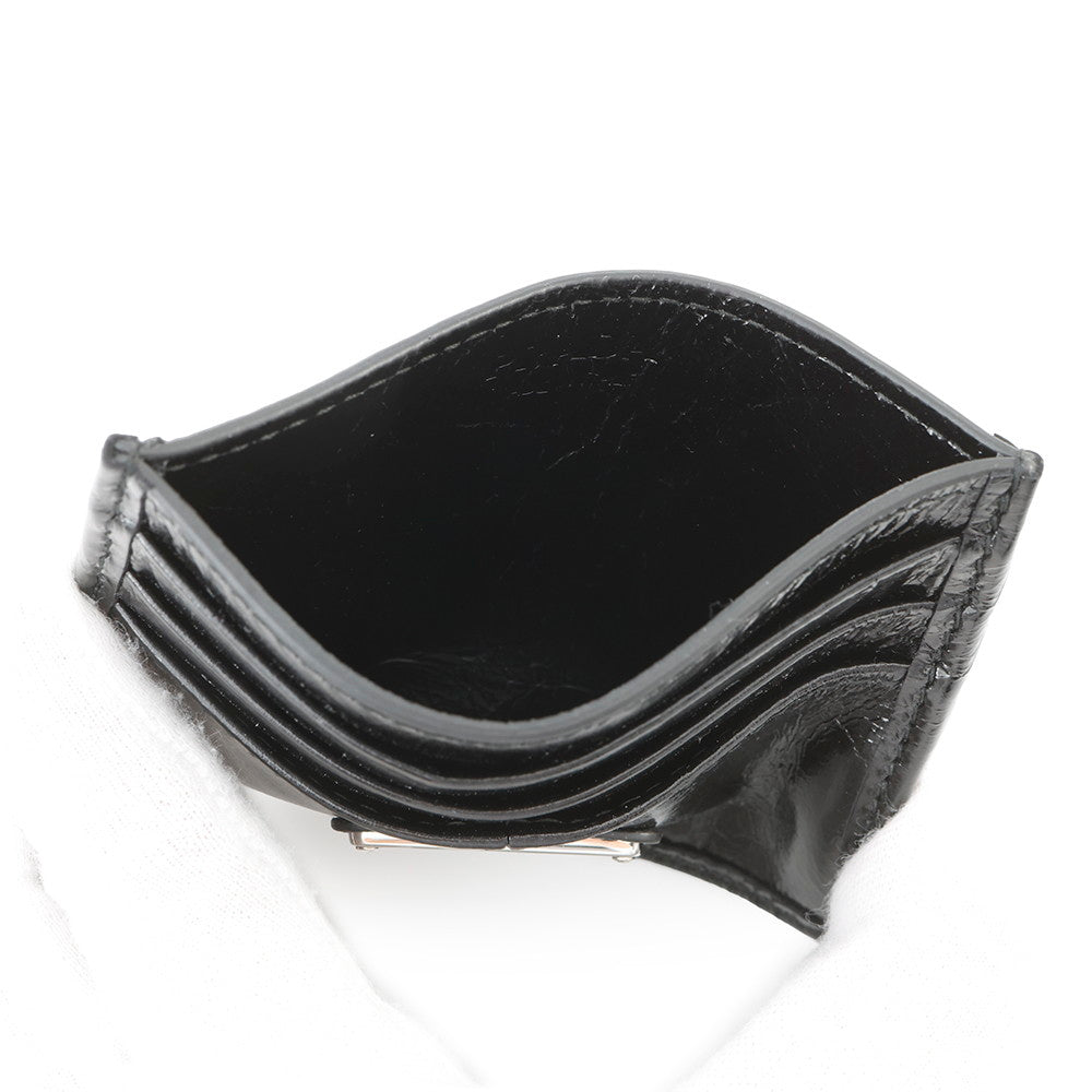 PRADA Triangle Logo Card Case Black2MC025 Soft Look Leather