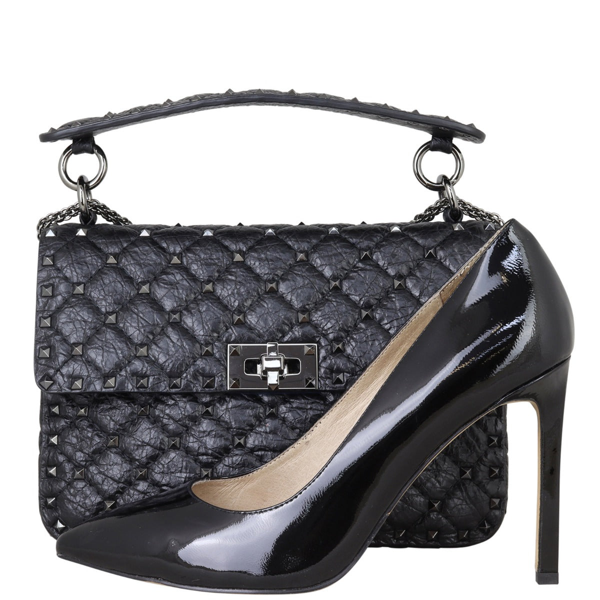 Valentino Rockstud Spike Medium Shoulder Bag