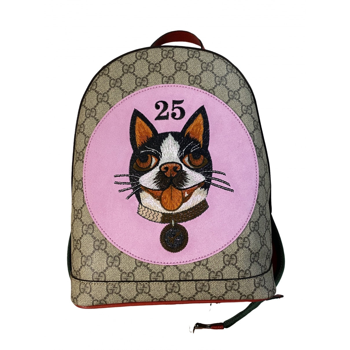 Gucci beige cloth backpacks