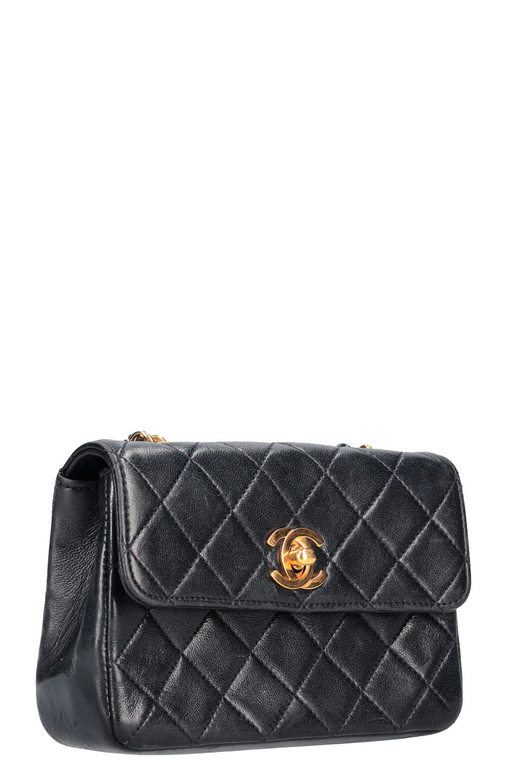 CHANEL Micro Flap Bag Midnight Blue