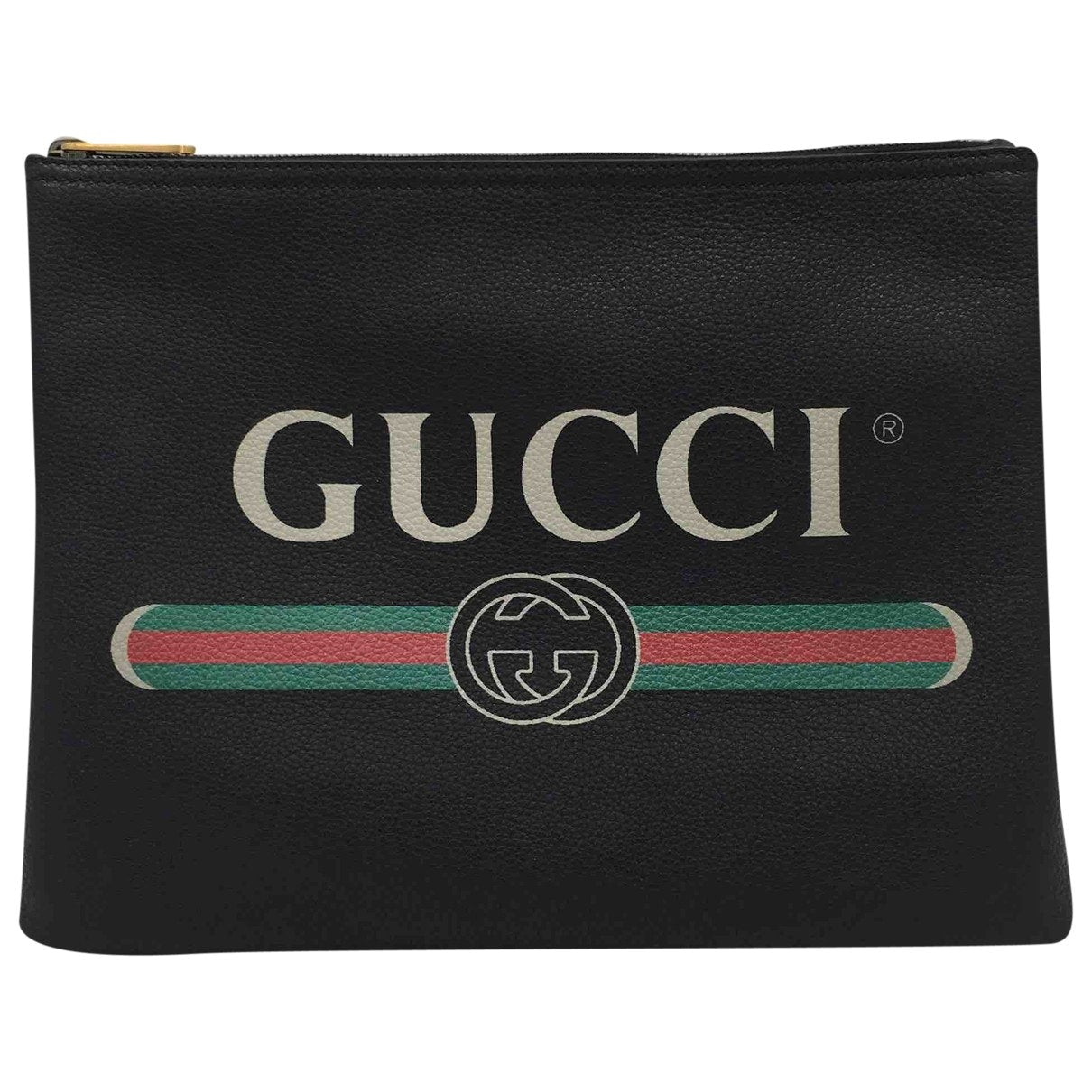 Gucci black leather case