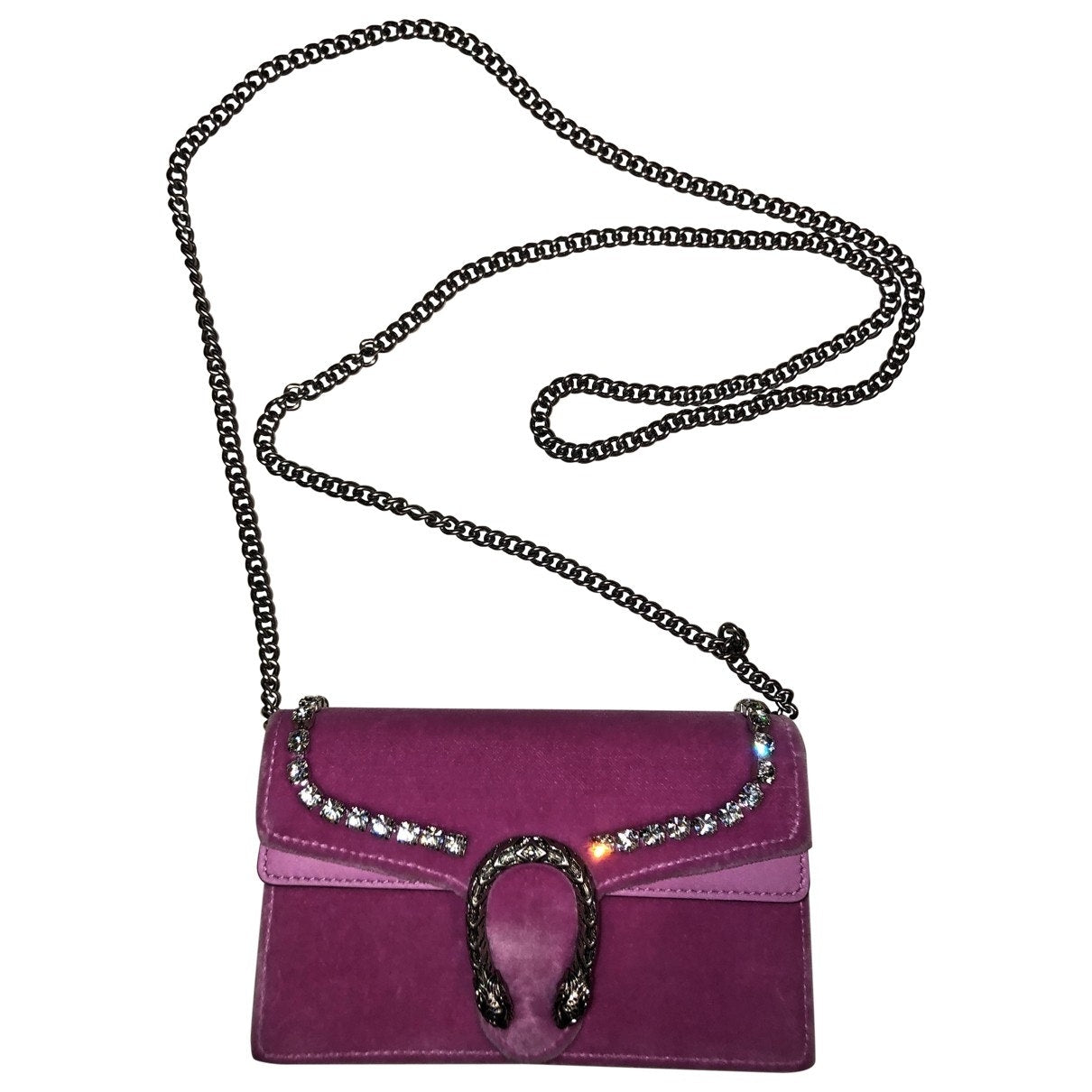 Gucci dionysus pink velvet clutch bag