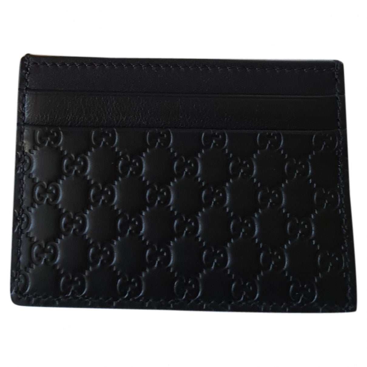 Gucci black leather case