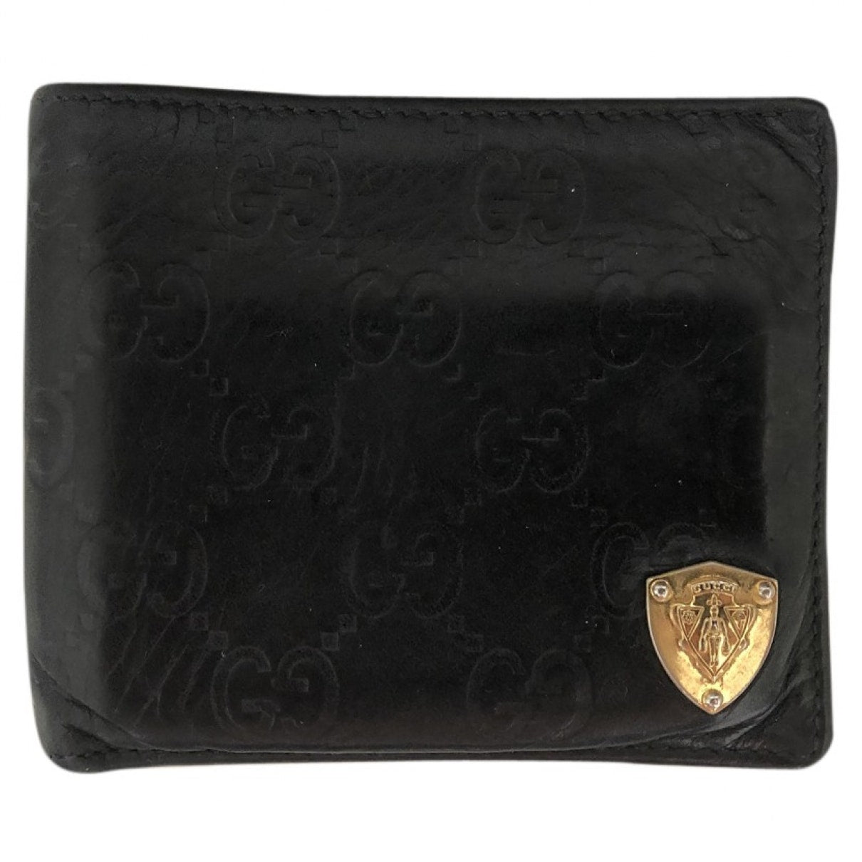 Gucci black leather case
