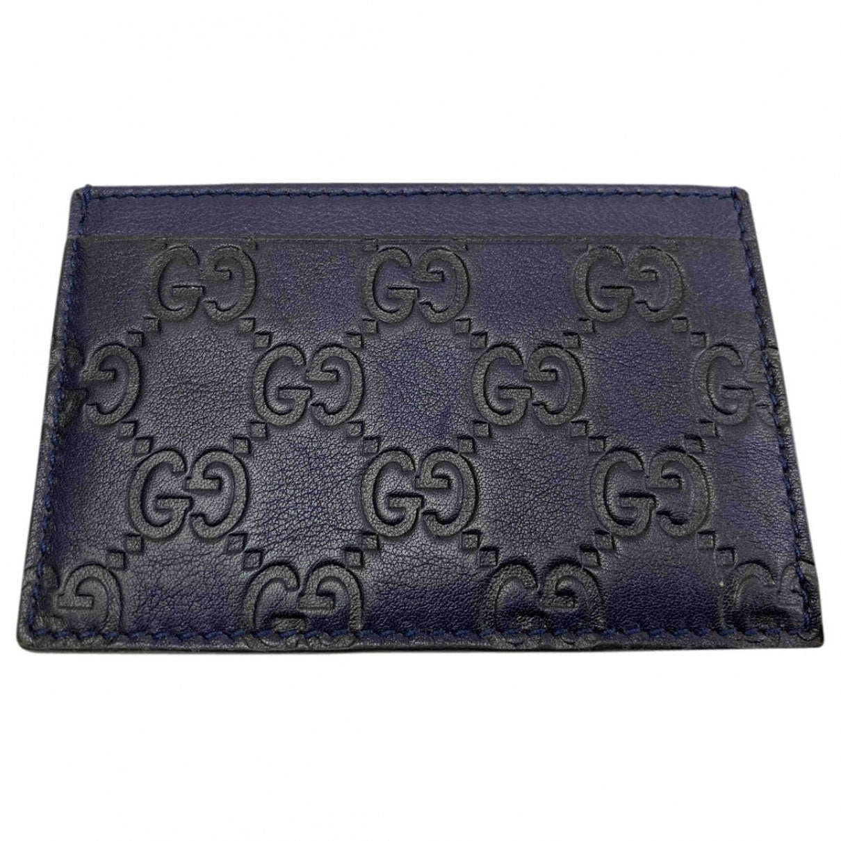 Gucci navy leather case