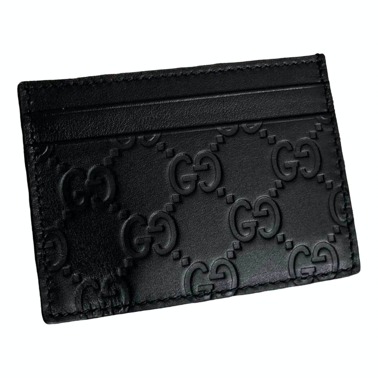 Gucci black leather case