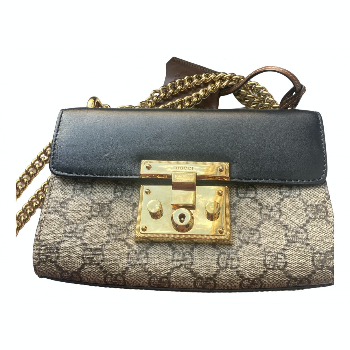 Gucci padlock multicolour cloth handbag