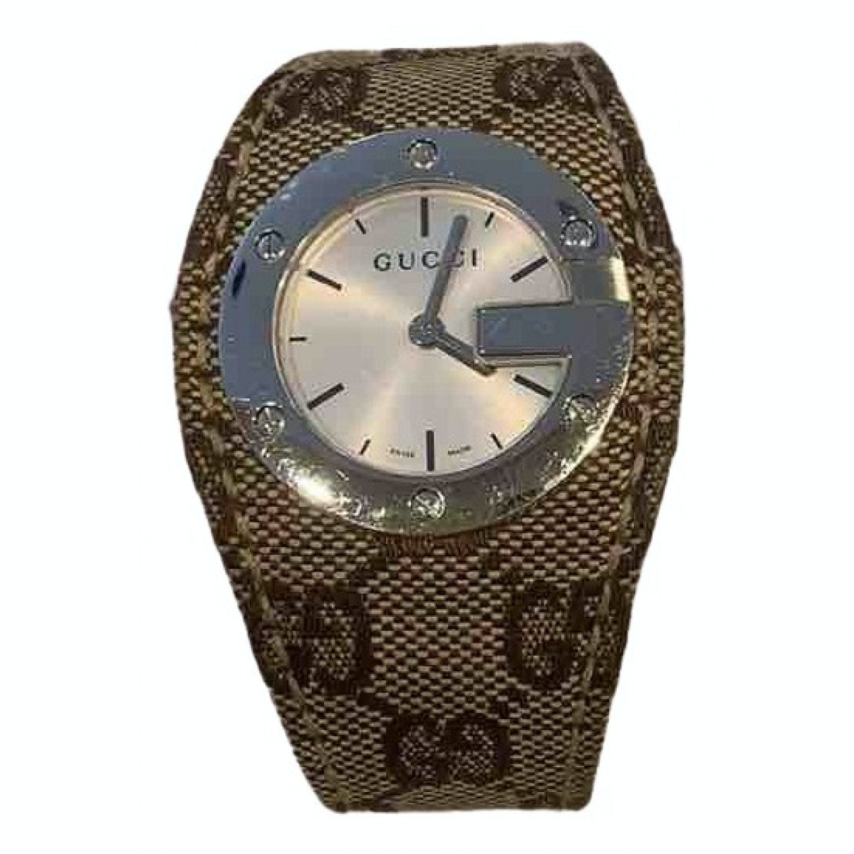 Gucci sync brown steel watch
