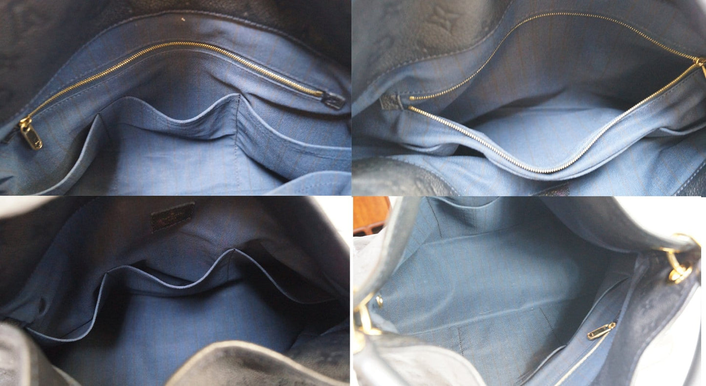 Louis Vuitton Empreinte Artsy MM Blue Infini Monogram Shoulder Bag