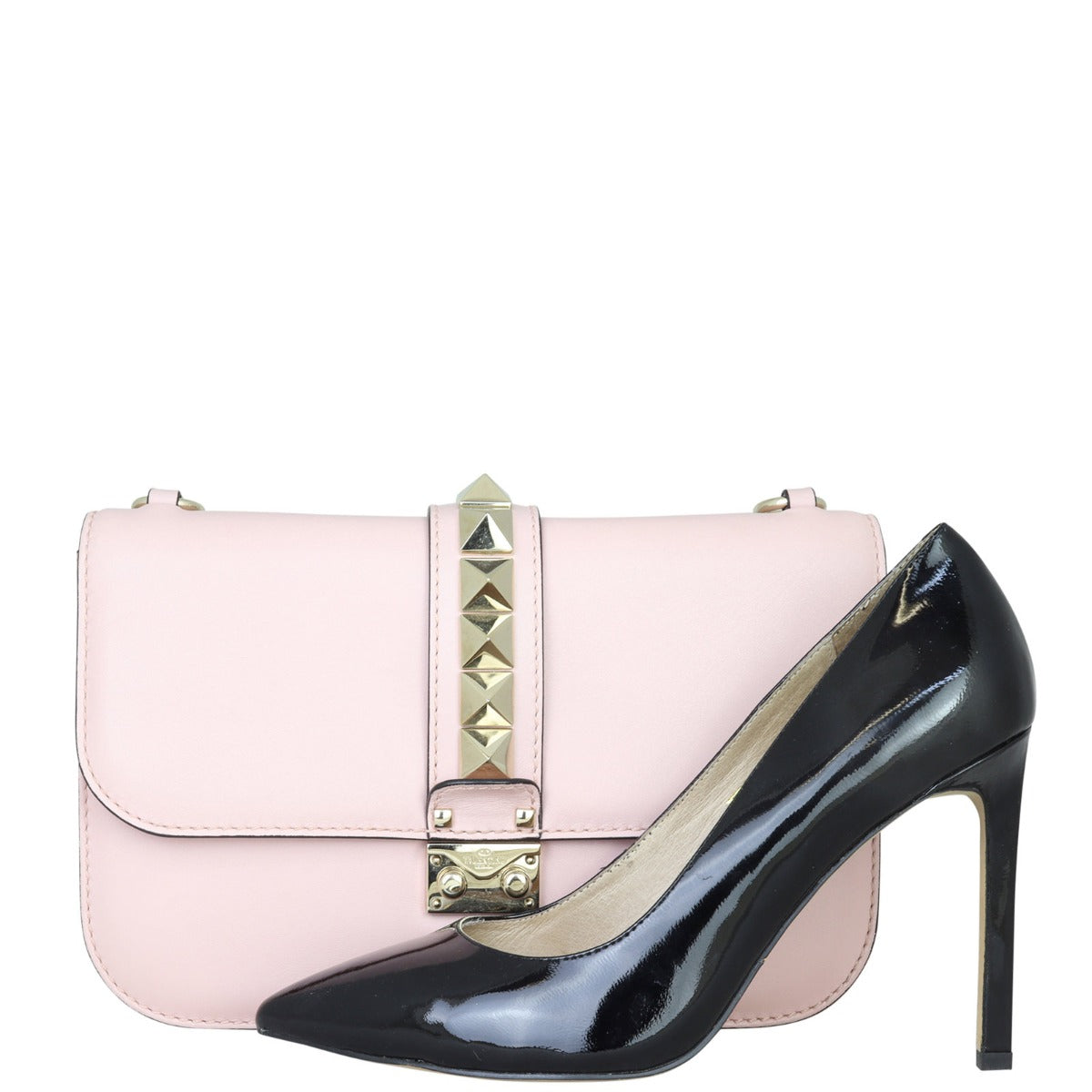 Valentino Glam Lock Medium Shoulder Bag