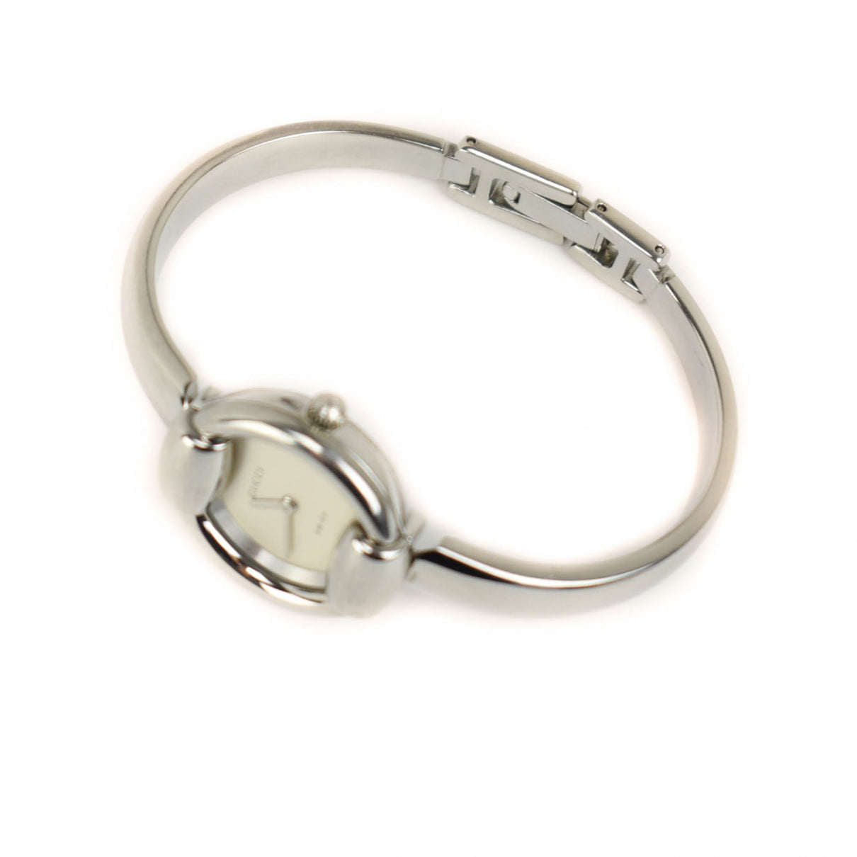 Gucci horsebit silver steel watch