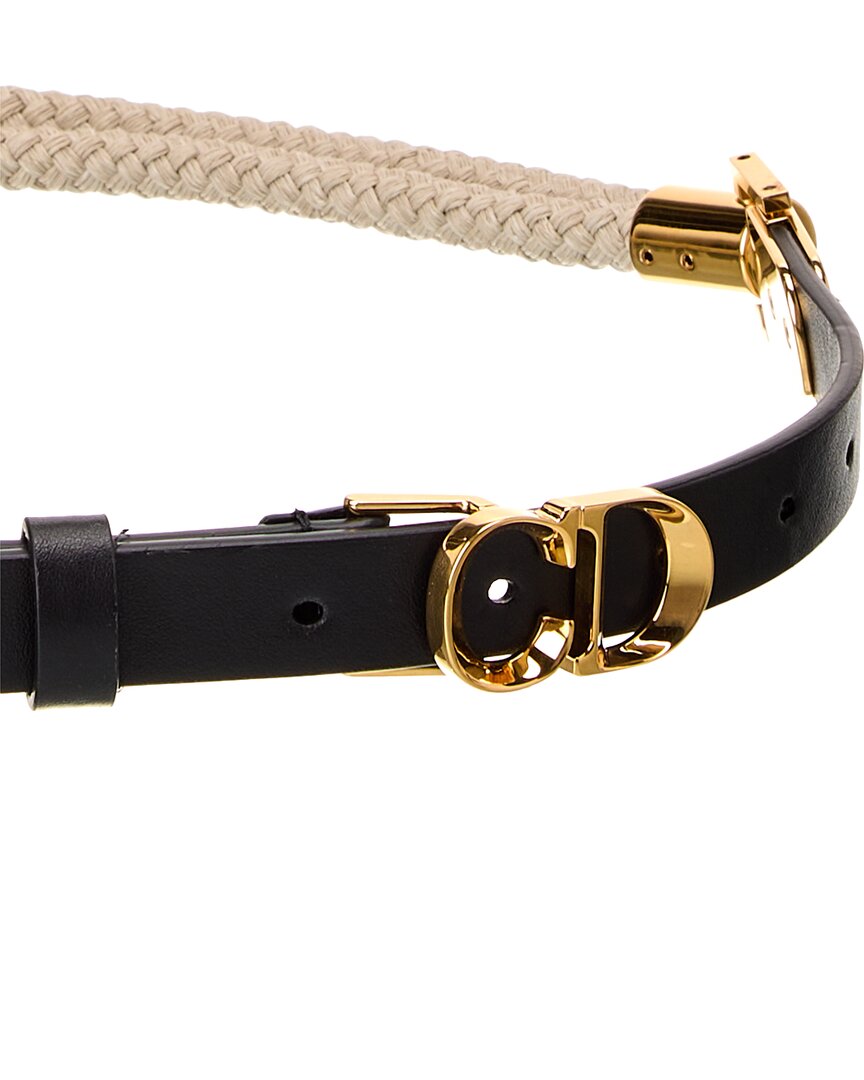 Dior C'est Rope & Leather Belt