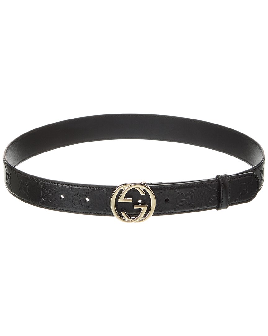 Gucci Interlocking G Leather Belt