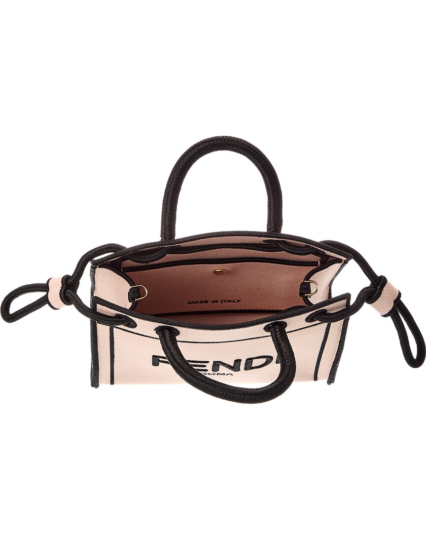 Fendi Roma Mini Canvas Tote ( Pre-Loved)