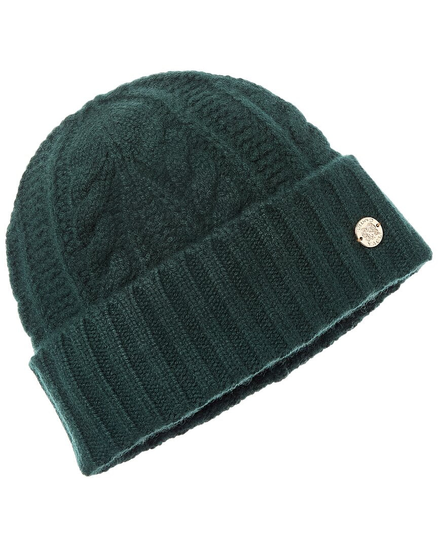 Bruno Magli Chunky Cable Cuffed Cashmere Hat