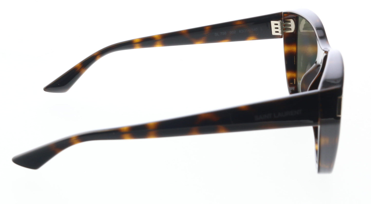 Saint Laurent SL 758 002 Havana Cat-Eye Sunglasses