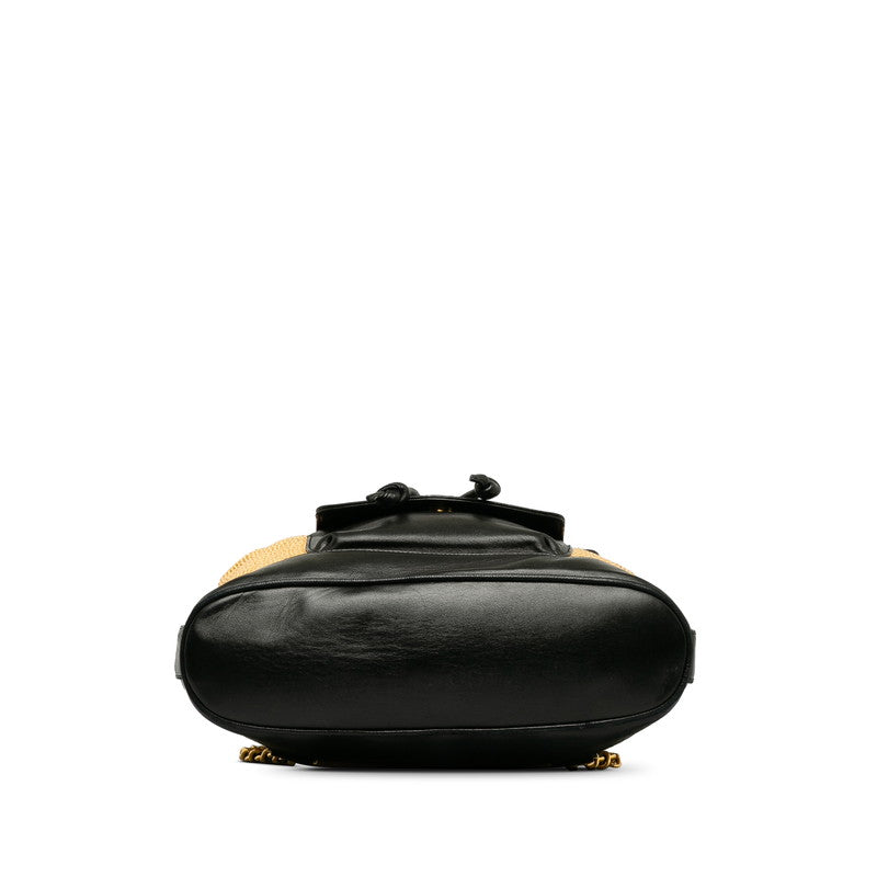 Chanel Cocomark Rucksack Rufia Leather Chanel Rucksack