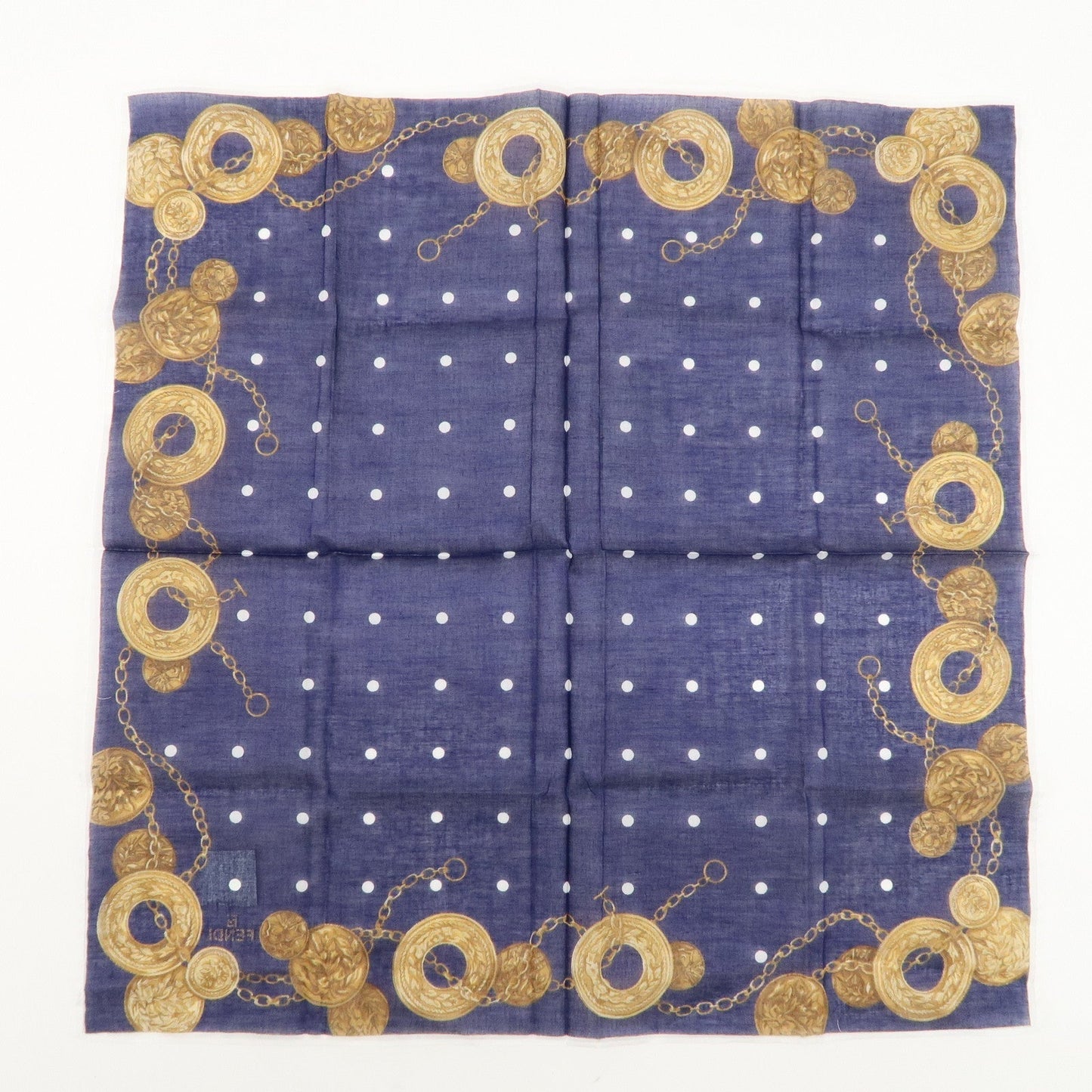 FENDI Set of 5 Cotton 100% Handkerchief Scarf d