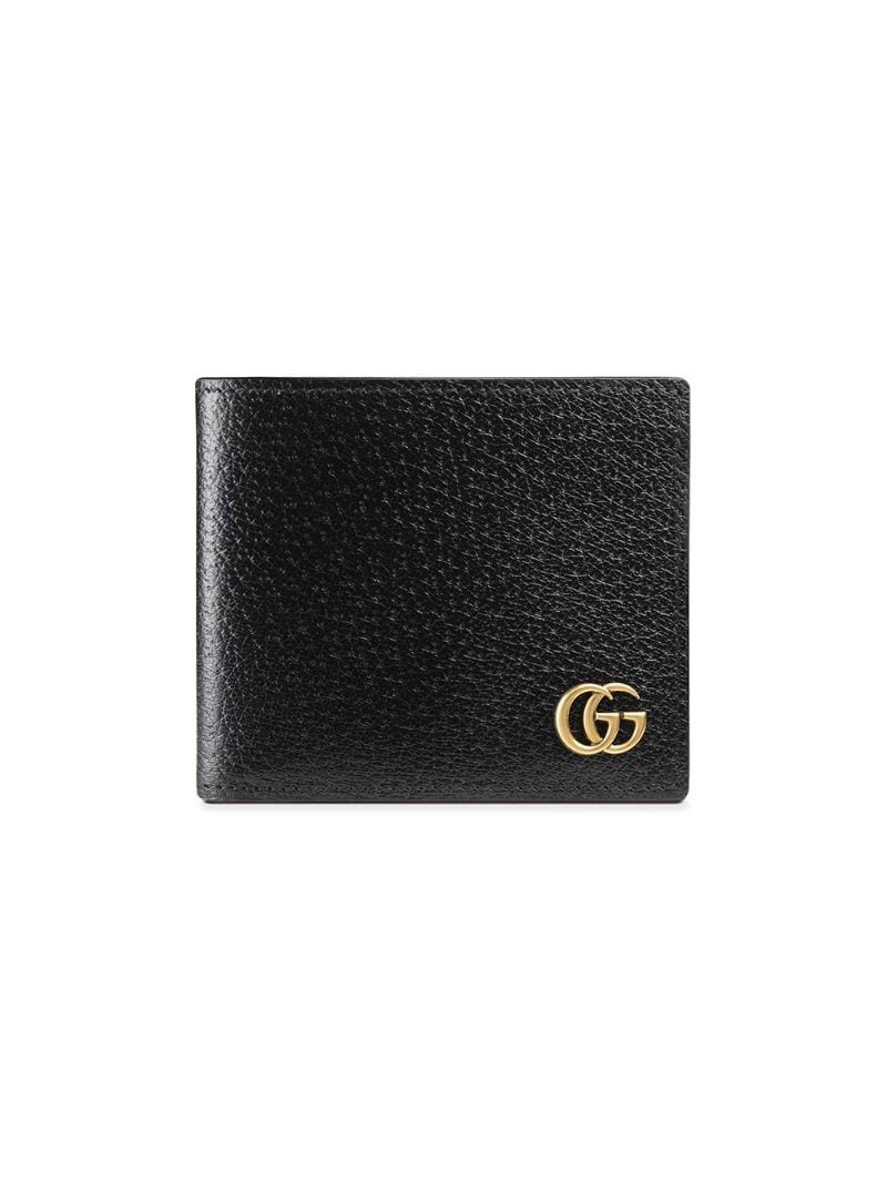 Gucci - GG Marmont leather bi-fold wallet - men - Leather/Brass - One Size - Black