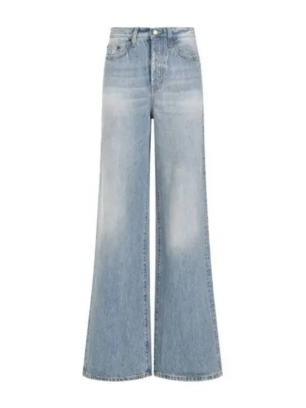 Luxury Saint Laurent Trending 2025 Denim Cotton Bootcut Jeans Blue