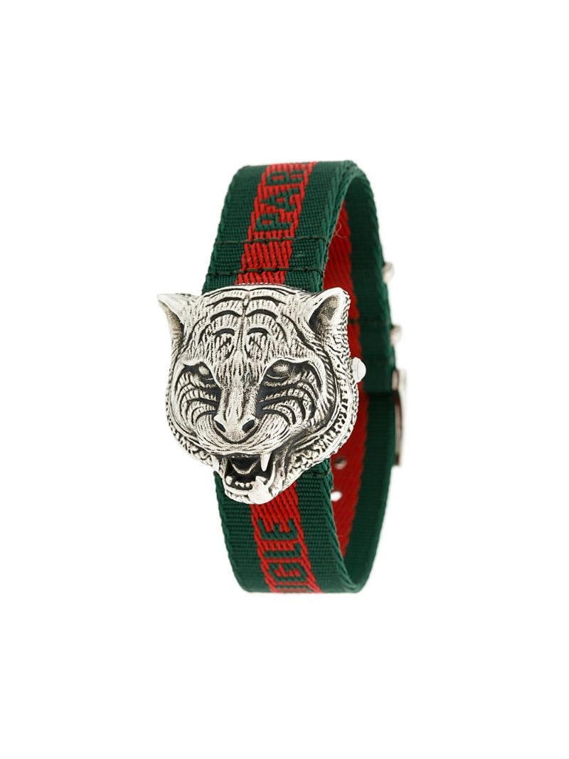 Gucci - Le Marché des Merveilles watch - men - Cotton/stainless steel - One Size - Brown