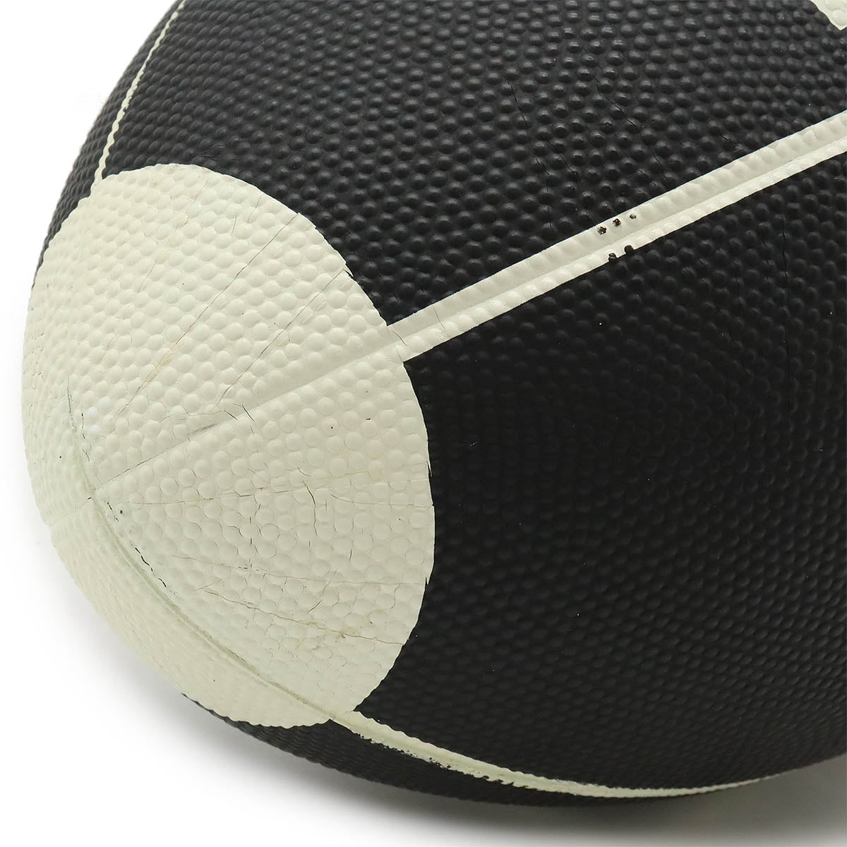 Chanel Rubber Coco Mark Rugby Ball Black White d