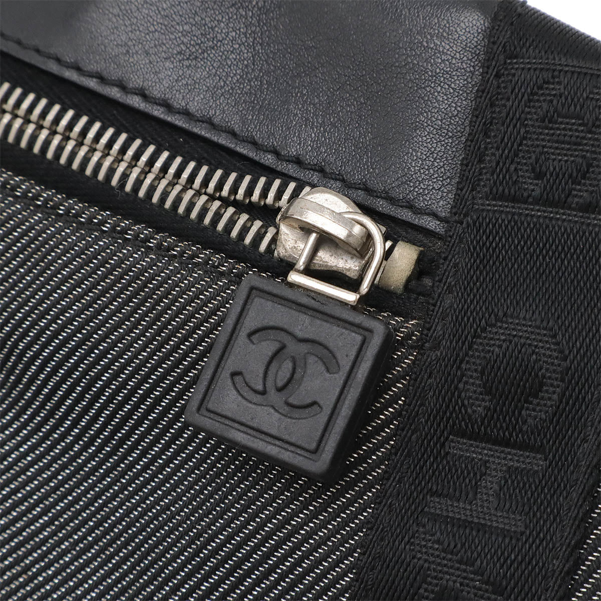Chanel Jacquard Leather Sports Line Coco Mark Waist Bag