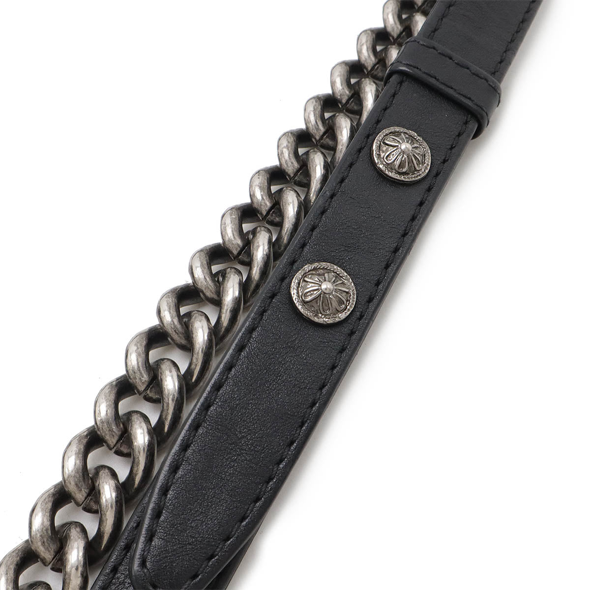 Chanel Leather Boy Chanel Matelasse Coco Mark Chain Shoulder Bag Black