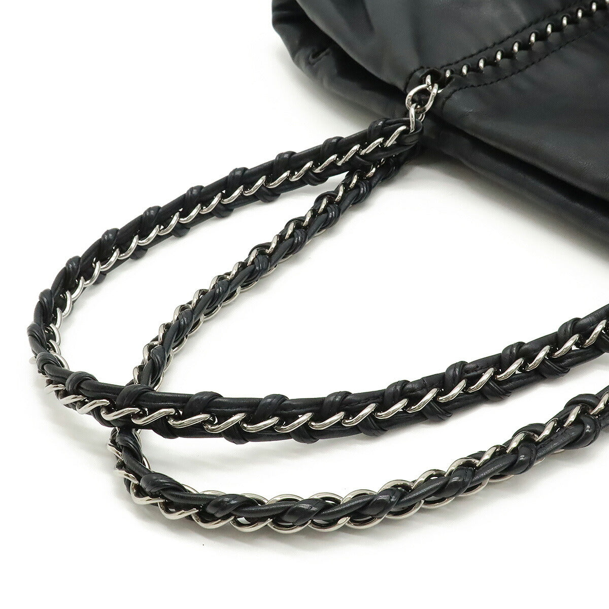 Chanel Luxury Line Coco Mark 2way Shoulder Bag Leather