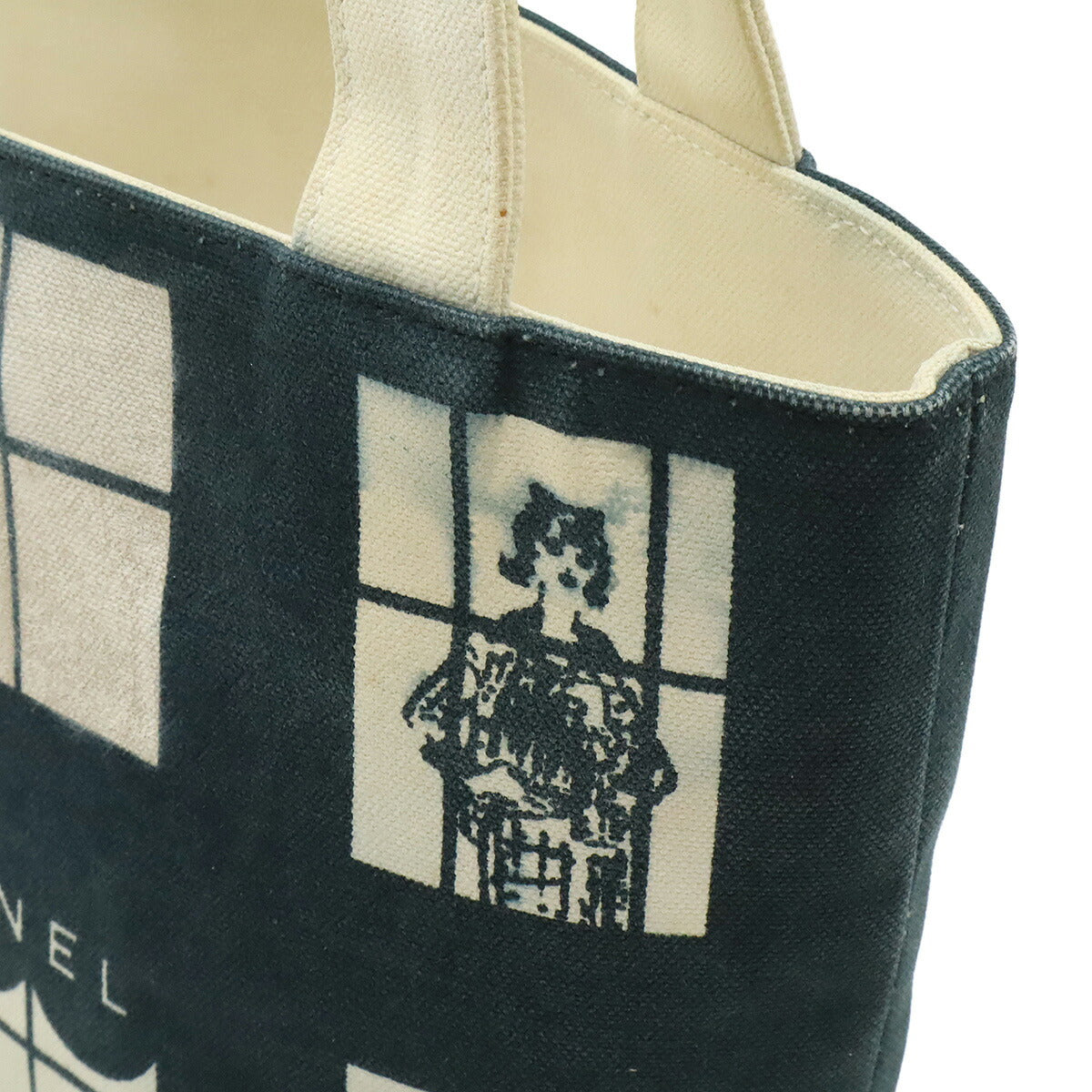 Chanel Windows Line Canvas 2way Bag