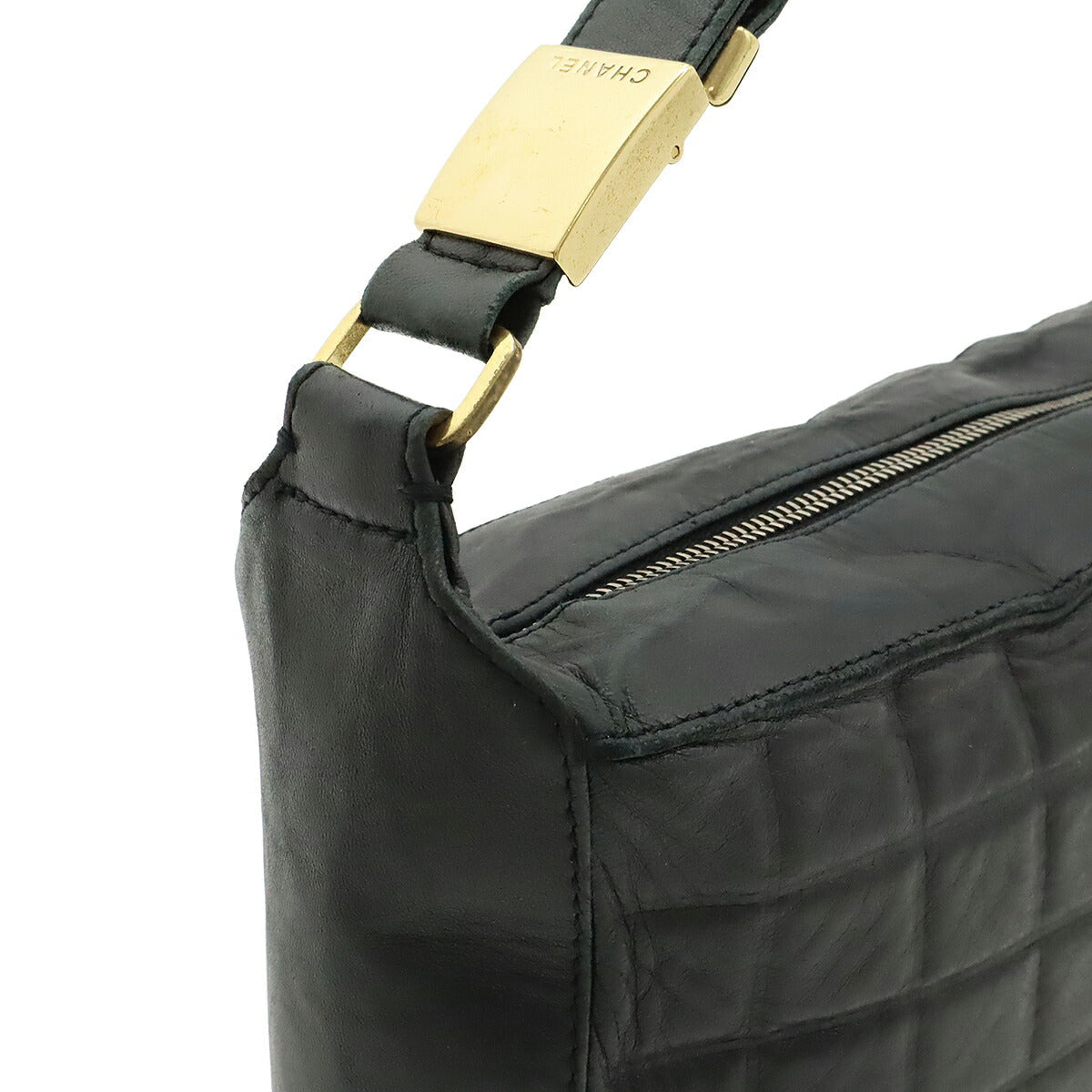 Chanel Choco Bar Lambskin 2way Shoulder Bag