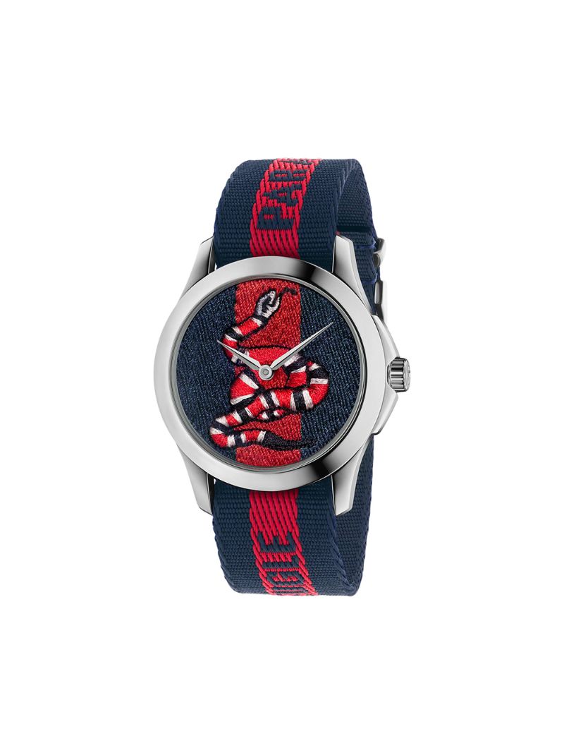 Gucci - Le Marché Des Merveilles, 38mm - men - Nylon/stainless steel - One Size - Blue