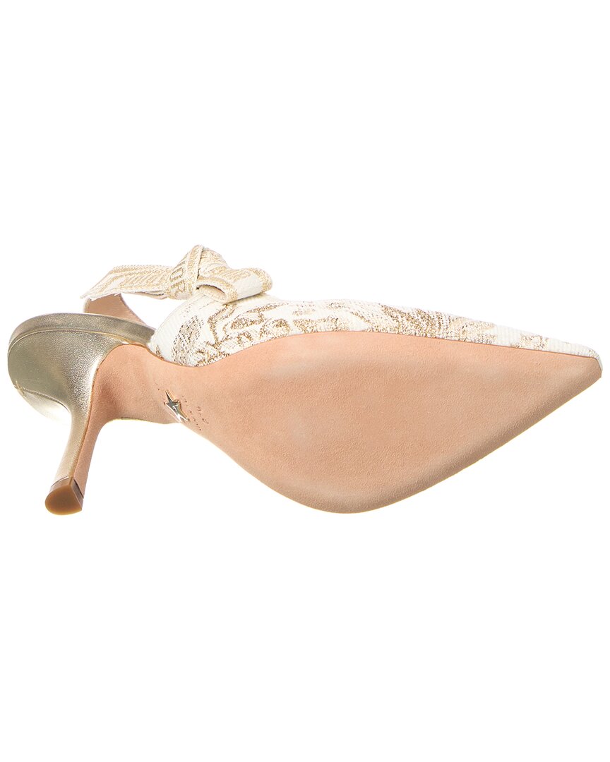 Dior J'adior Canvas & Leather Slingback Pump