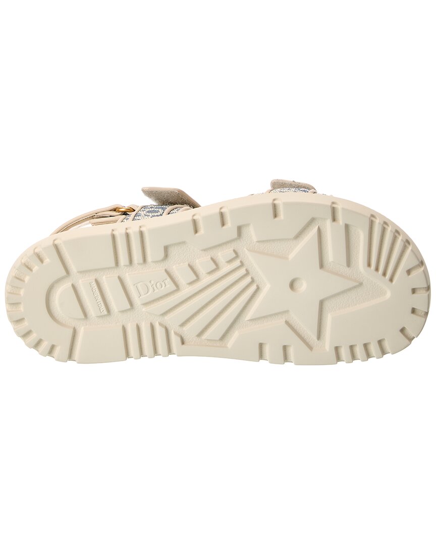 Dior Dioract Canvas & Leather Sandal