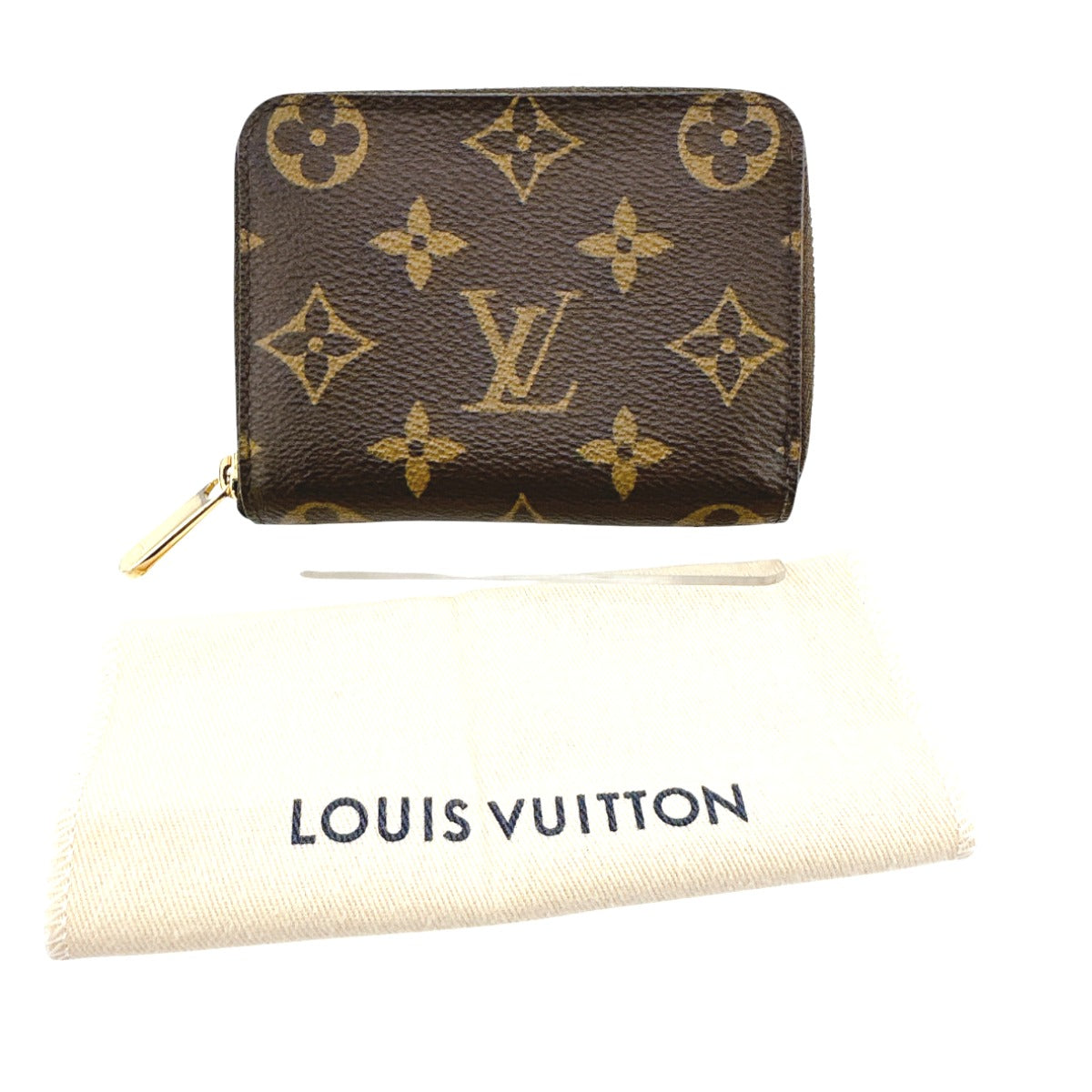 LOUIS VUITTON Coin case M60067 Monogram canvas Brown Coin case Monogram Zip around purse unisex(Unisex) d