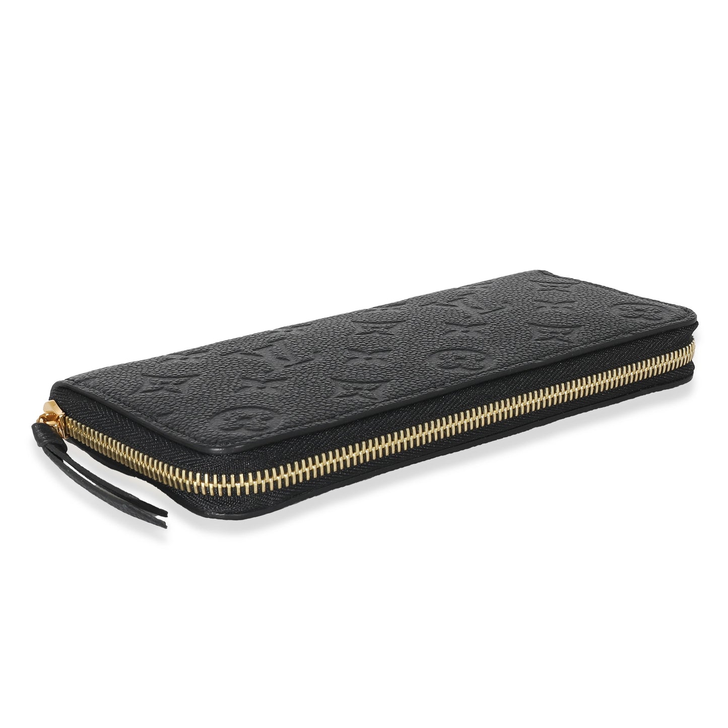 Louis Vuitton Black Monogram Empreinte Clemence Wallet