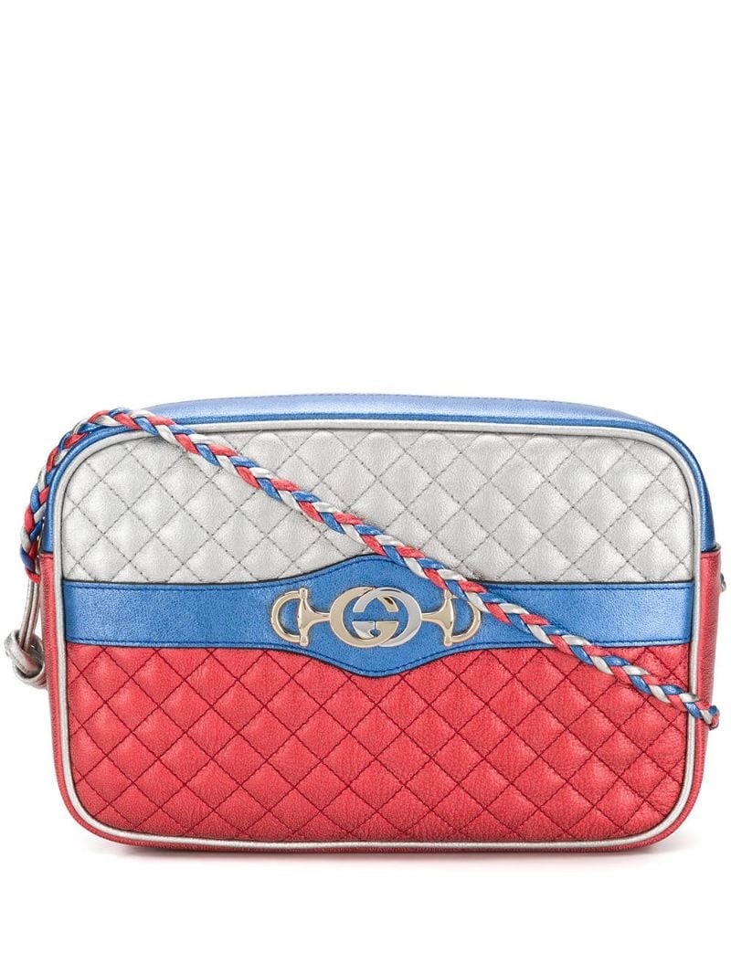 Gucci - matelassé shoulder bag - women - Calf Leather - One Size - Blue