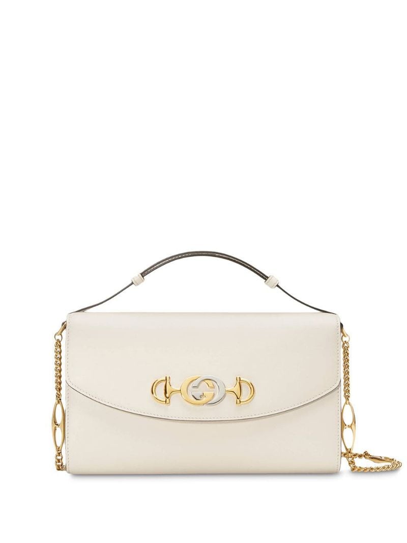 Gucci - Gucci Zumi smooth leather small shoulder bag - women - metal/Leather - One Size - White